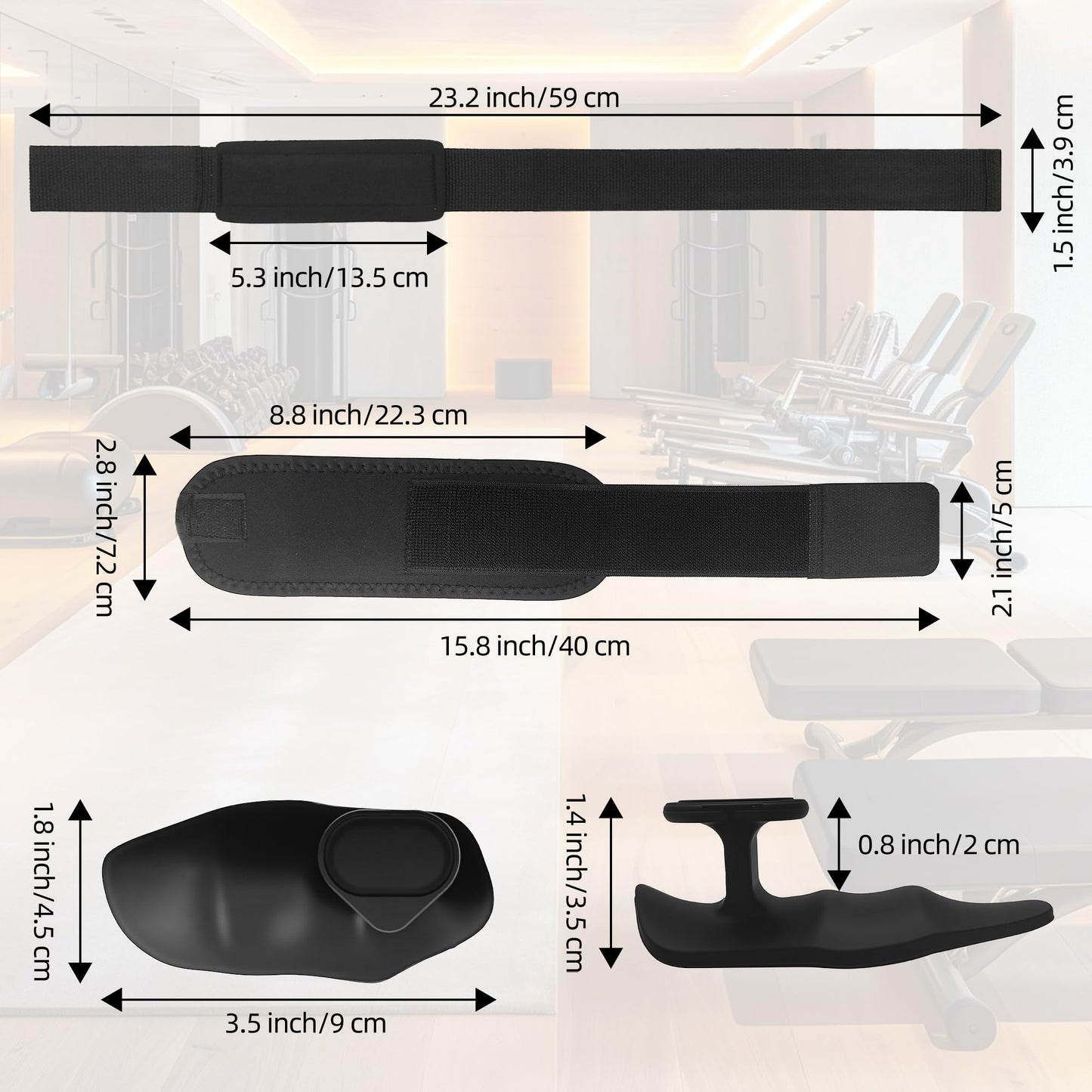 Fitness Workout Set Includes 2 Adjustable Wrist Brace Band 2 Weight Lifting Grips 2 Lifting Straps for Men and Women Weightlifting,Bodybuilding,Gym Workout,Strength Training and Resistance