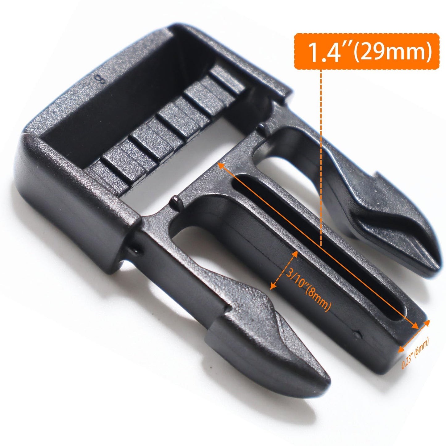 Buckle 1" Wide Inside, Quick Side Release Buckle for 1 inch/25mm Webbing Straps, Heavy Duty Plastic Buckles Dual Adjustable No Sewing Clips for Boat Cover Luggage Strap Pet Collar Backpack Replacement