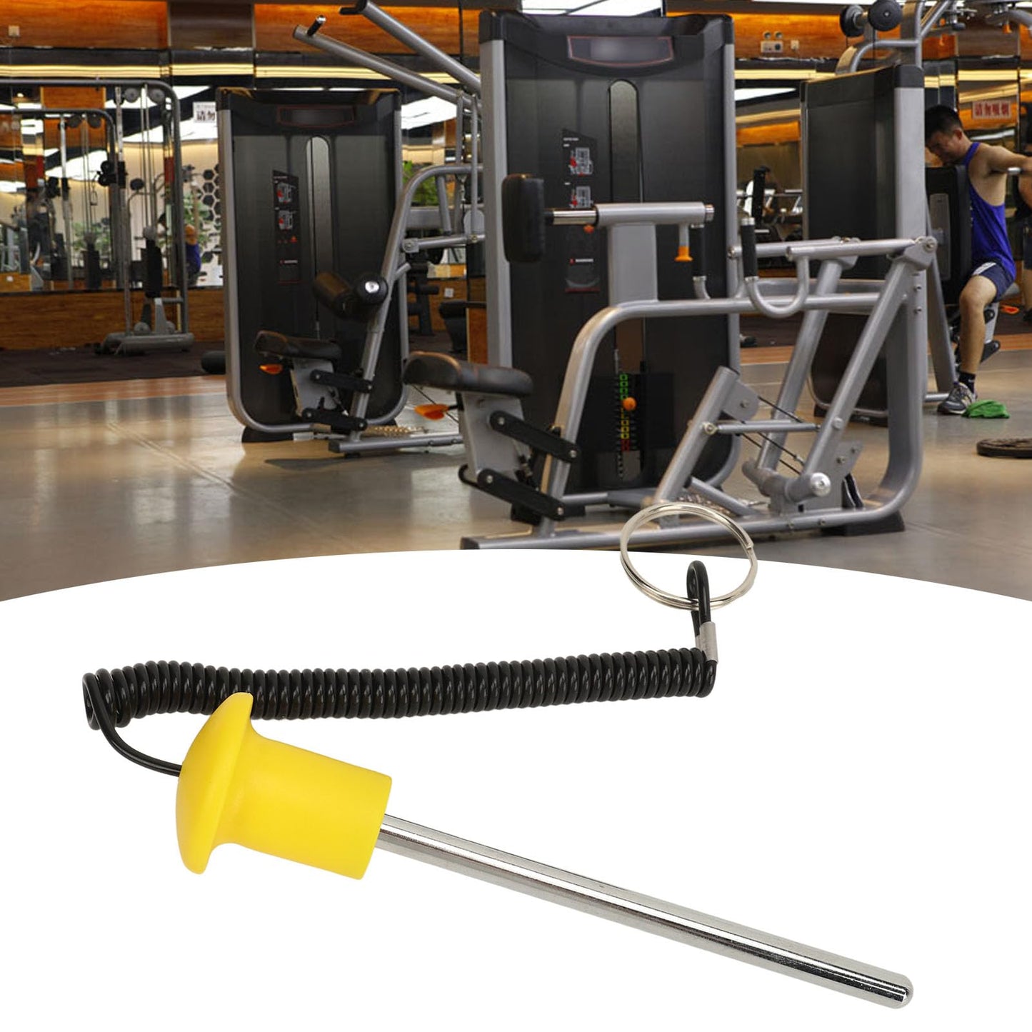 8mm Weight Stack Pin Gym Selector Pin with Magnetic Lock Heavy Duty Weight Machine Pin for Equipment