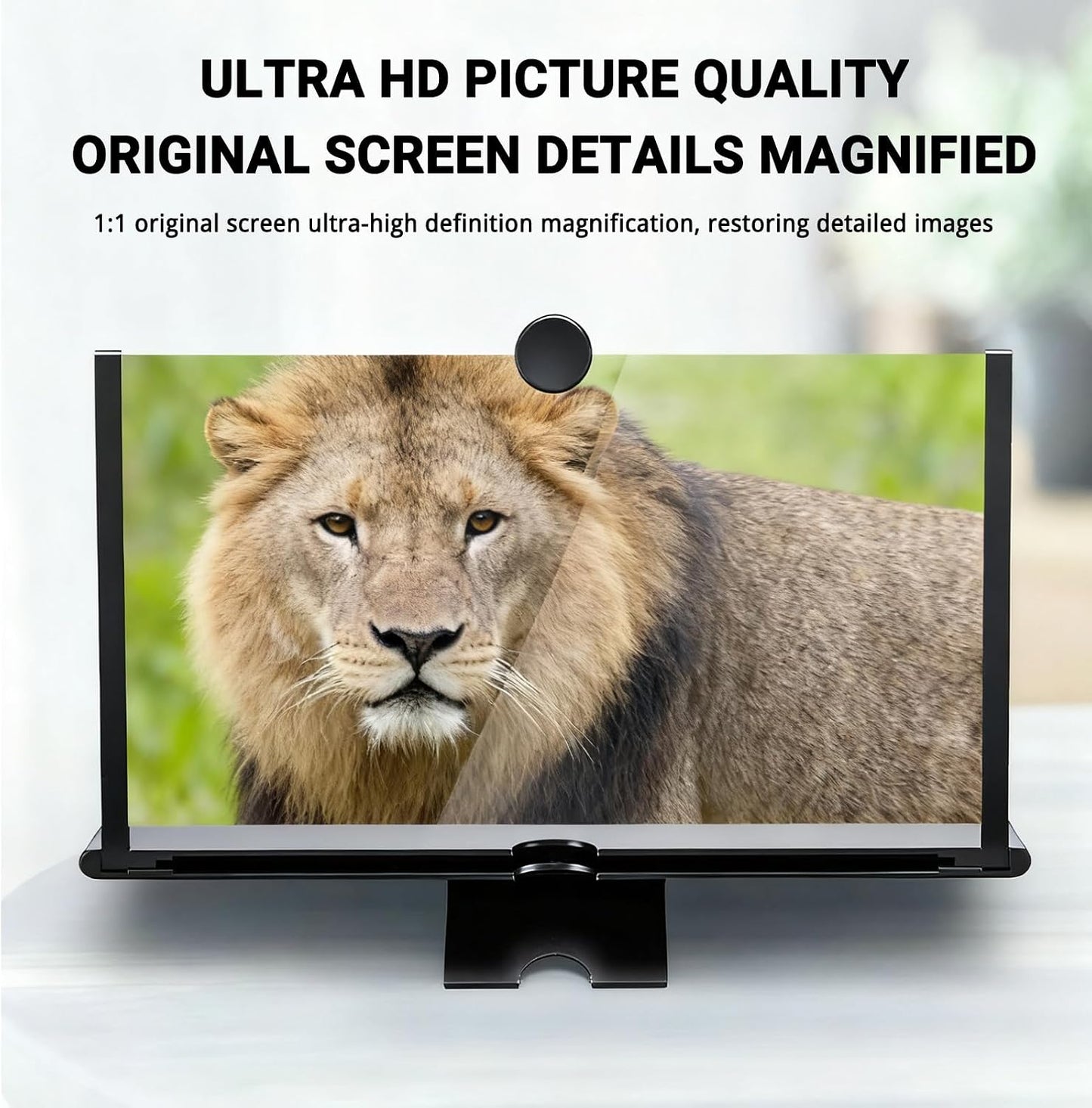 2026 3D 12inch) Screen Mobile Phone Magnifier, New HD Screen Expander, Portable Enlarger Movies Gaming Video,Foldable