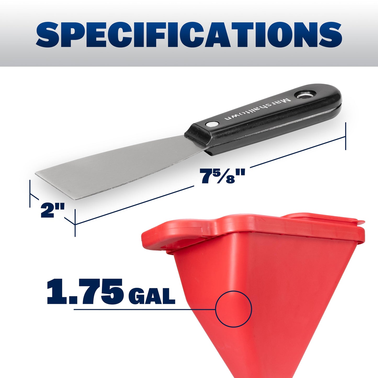 WAL-Board Tools Texture Pro 500 Hopper Gun with Putty Knife, USA Made, Complete Kit for Wall and Ceiling Texturing, with Air Control Valve, TP500