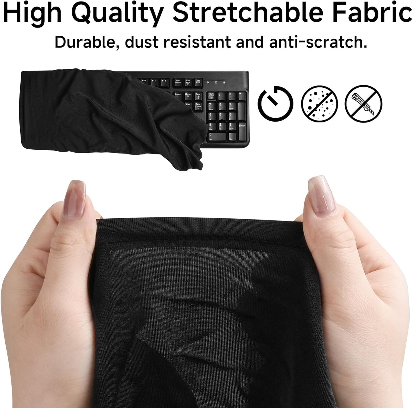 CaSZLUTION 75% 80% 96% 14.9" 5.9" 19.5" 7.5", Keyboard Dust Cover, Covers Most and Full Standard Size PC Keyboards