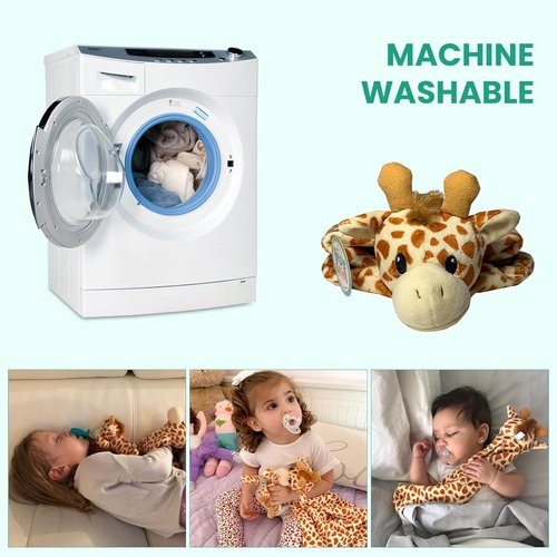 Giraffe Security Blanket - Ultra-Soft Sensory Comfort Lovey for Babies | Breathable & Machine Washable