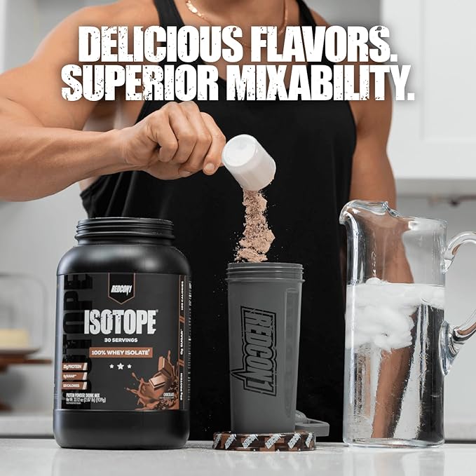 REDCON1 Isotope 100% Whey Isolate, Vanilla - Keto Friendly Whey Protein Powder - Low Carb + Zero Added Sugar Whey Protein Isolate - Keto Protein Powder (71 Servings)
