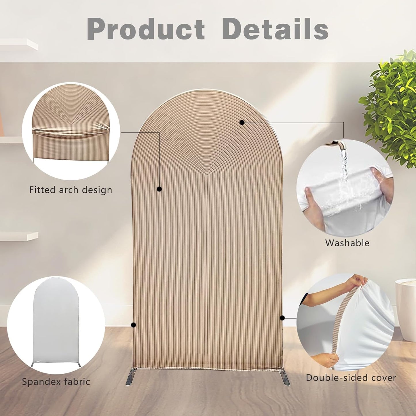 uiuyfrr (4X7.2ft,G-3419) Adventure Awaits Begin Arch Backdrop Cover Double-Sided Arch Stretchy Cover for Pilot Airplane