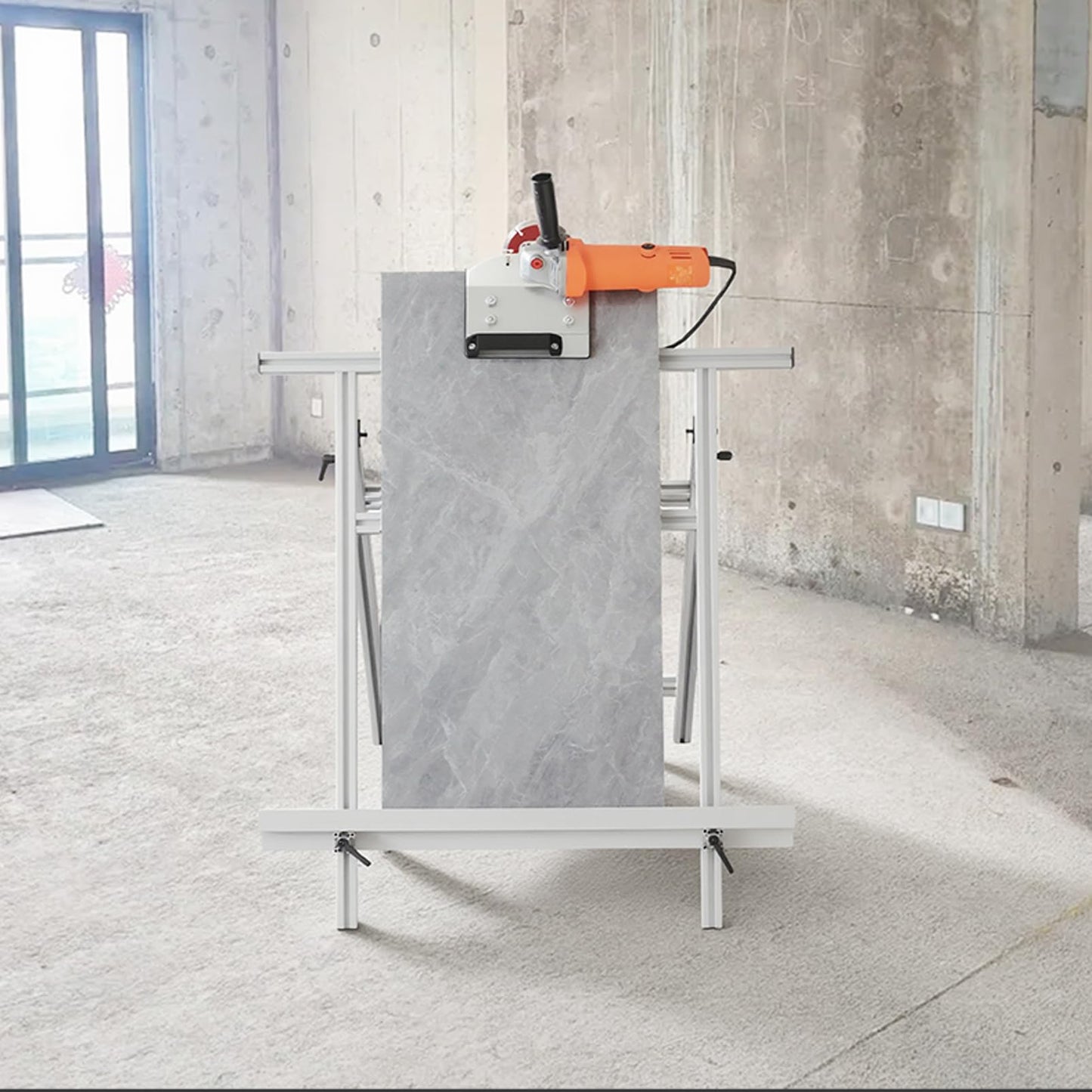 Tile Chamfer Bracket,Ceramic Tile Chamfering Stand,Aluminum Alloy Plywood Panel Drywall Plasterboard Tooling Hand Holder for Easy Handling Cutting Wall Tile