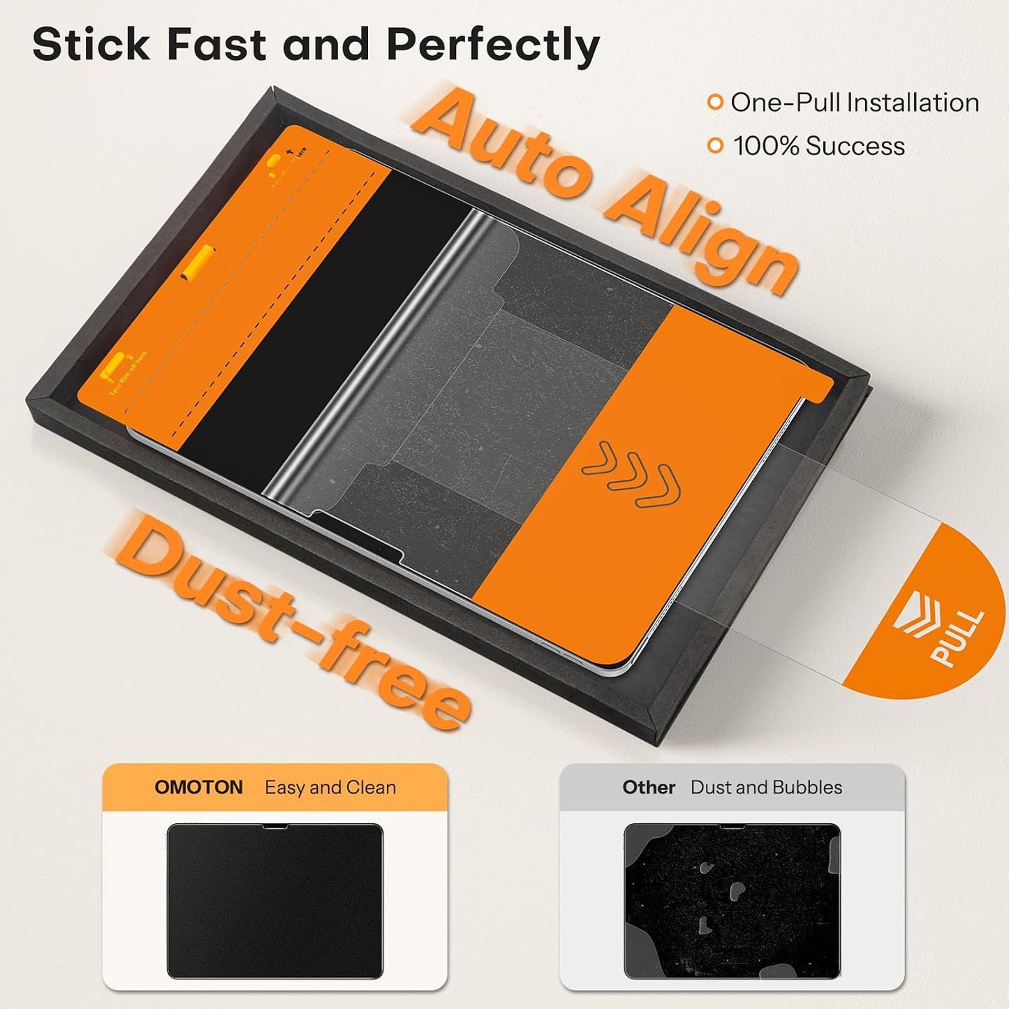 11 Inch 6/5th M5 2025/M4 2024, OMOTON PAPERSENSE Paper Screen Protector for iPad Pro Gen Write like on Paper, Matte