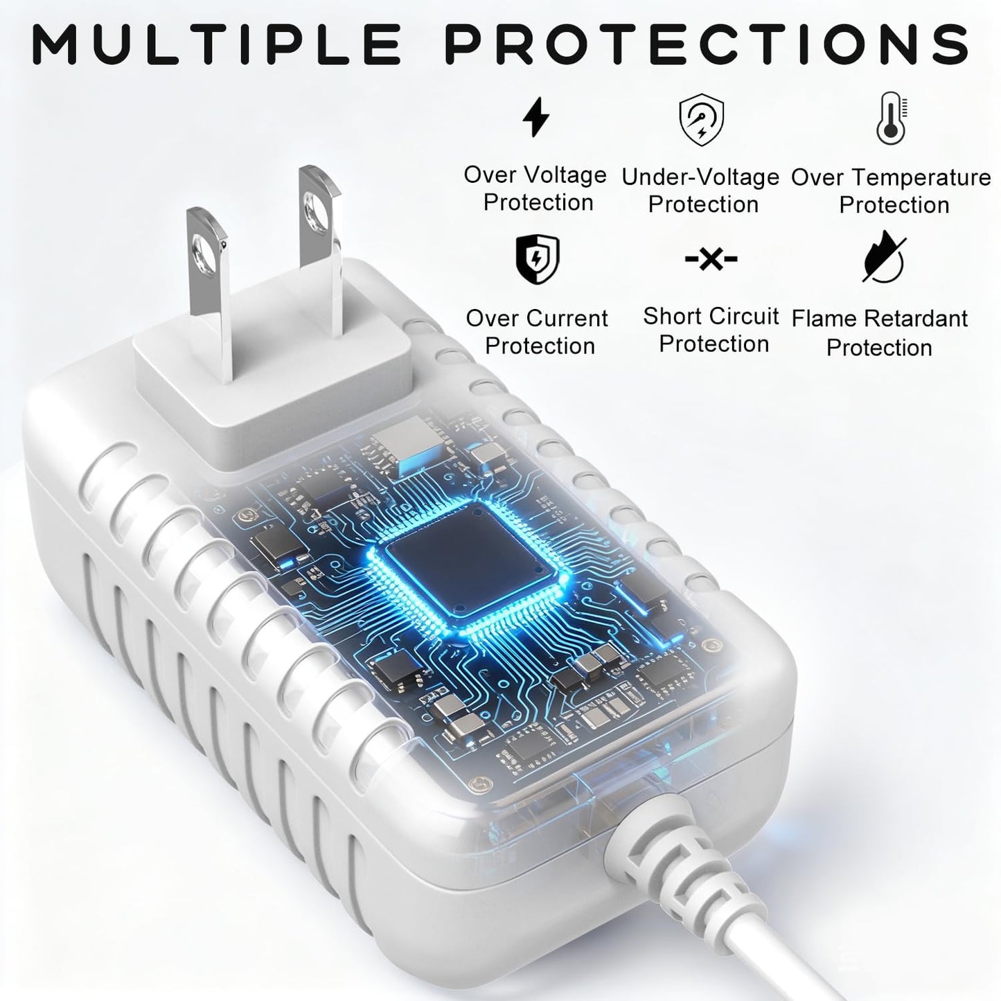 BOEEA 5V VM901 VM919HD VM919-2HD VM819 VM819-2 5Ft Power Cord Compatible with VTech PU Baby Monitor Handheld Screen