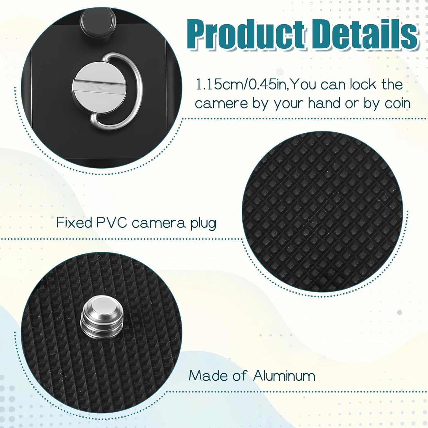 Zelphvt 2 43mm pcs Tripod Quick Release Plate Camera Quick Release Plate Replacement Tripod Accessories for Tripods