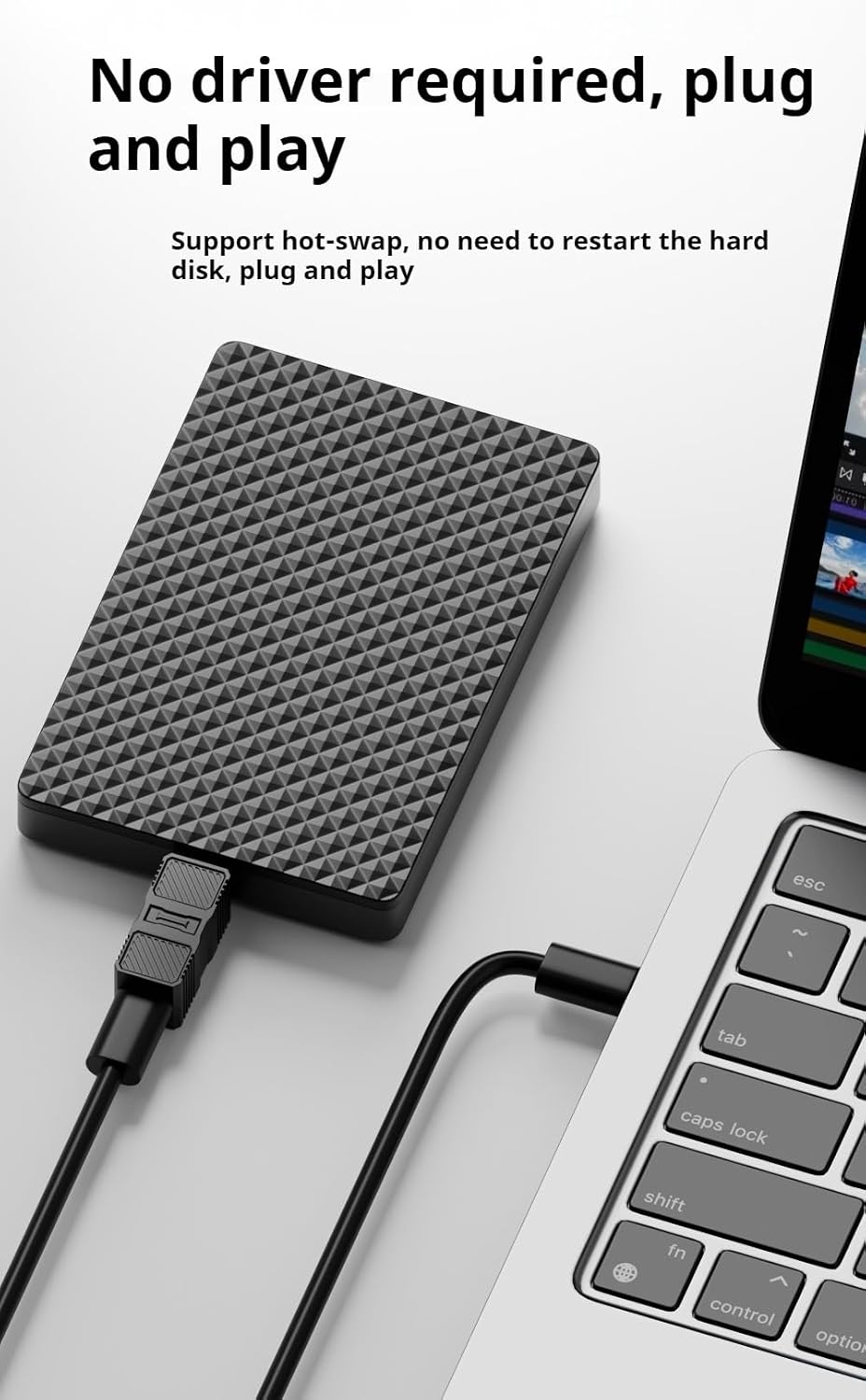 WITRN 3.0 USB C to B Adapter, USB Type-C to USB B Square Connector for Printer, Hard Drive Enclosure, Copier, Scanner