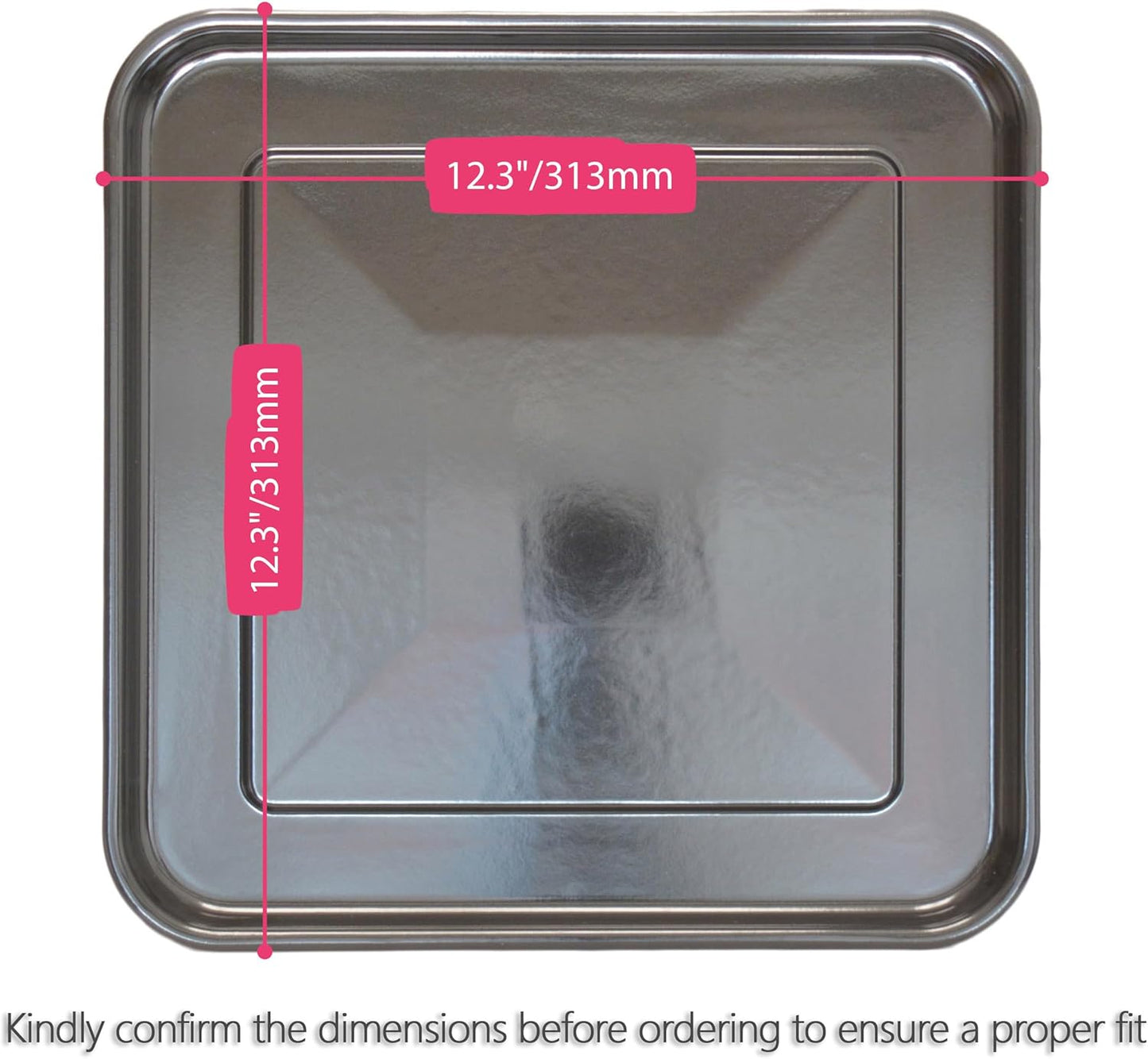 Ninja | 12.3" Square Baking Pan - Heavy Duty Enamel Cookie Sheet for Air Fry Oven
