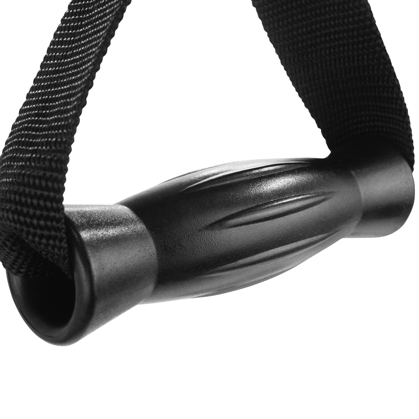 Luwint Excercise Handles, Heavy Duty Cable Machine Attachments Resistant Band Handles Gym Equipment Accessories, 1 Pair, Black
