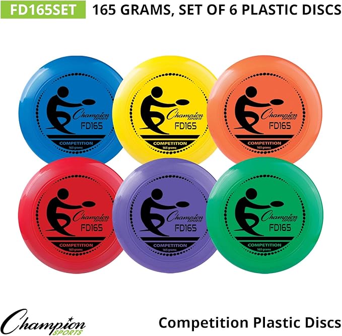 Champion Sports Competition Plastic Discs, Assorted Color