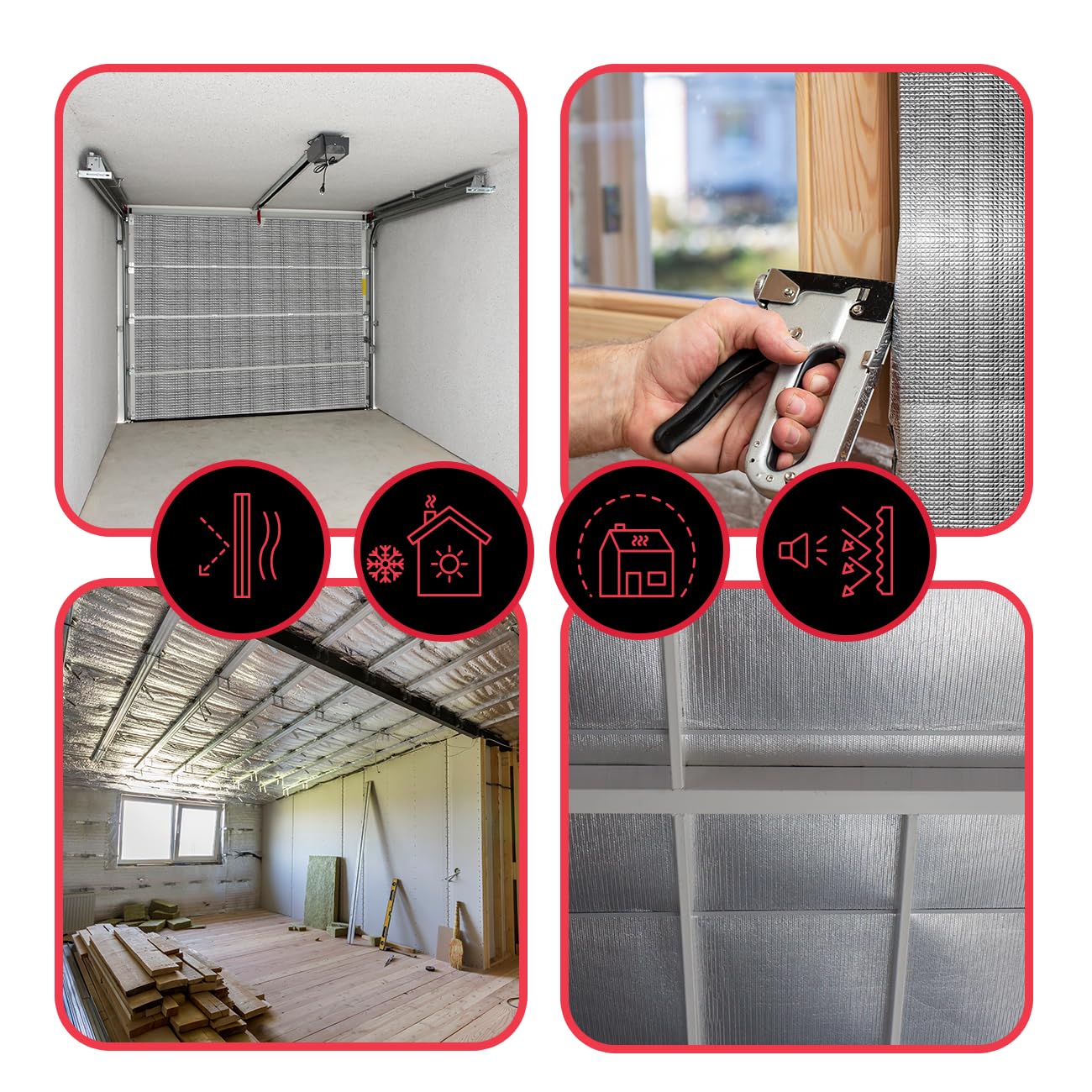 SEALTECH Ultra Heavy Duty 10mm Reflective Insulation Roll - Premium Foam Core Radiant Barrier for Energy Conservation -Commercial Grade Soundproofing Thermal Shield for Indoor and Outdoor (24" X 100')