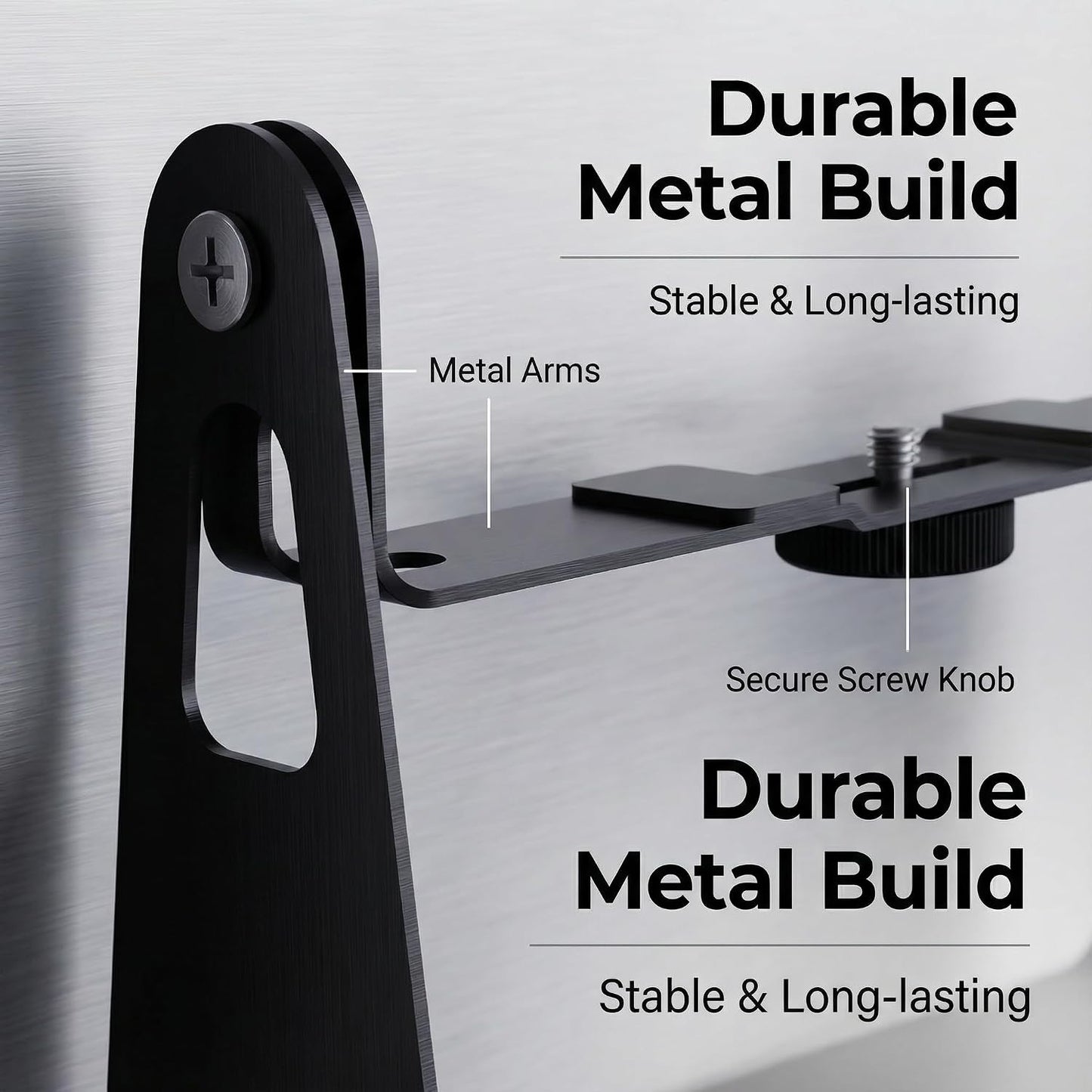 DAWASAPAT 1/4" Setup MINI Tabletop Projector Holder Mount with Screw & Cable Ties, Easy Stand for Most Projectors