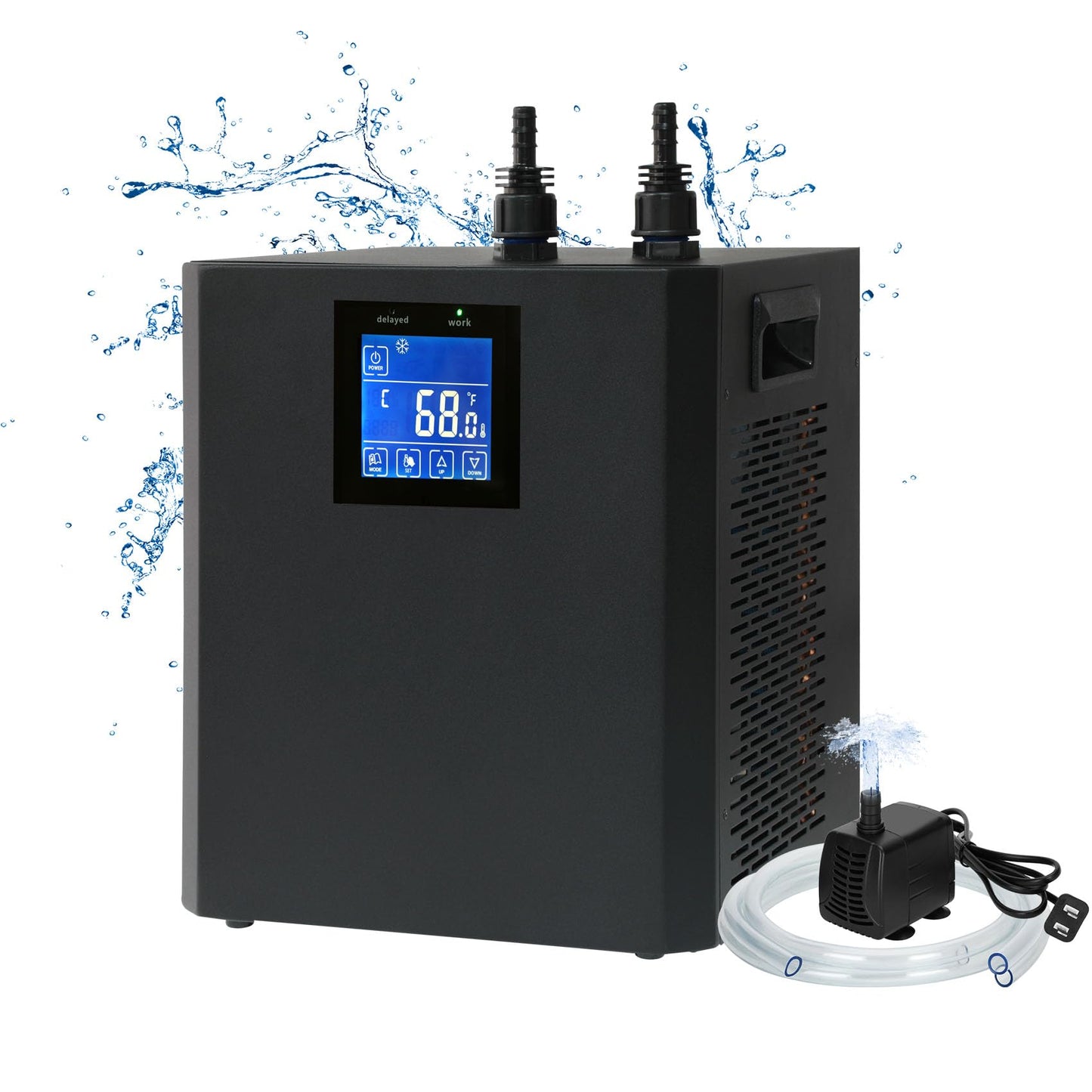 Aquarium Chiller 79 Gal, 1/3 HP Water Chiller Machine, Hydroponic Cooling System, Fish Tank Chiller with Upgraded LED display, for Axolotl Jellyfish