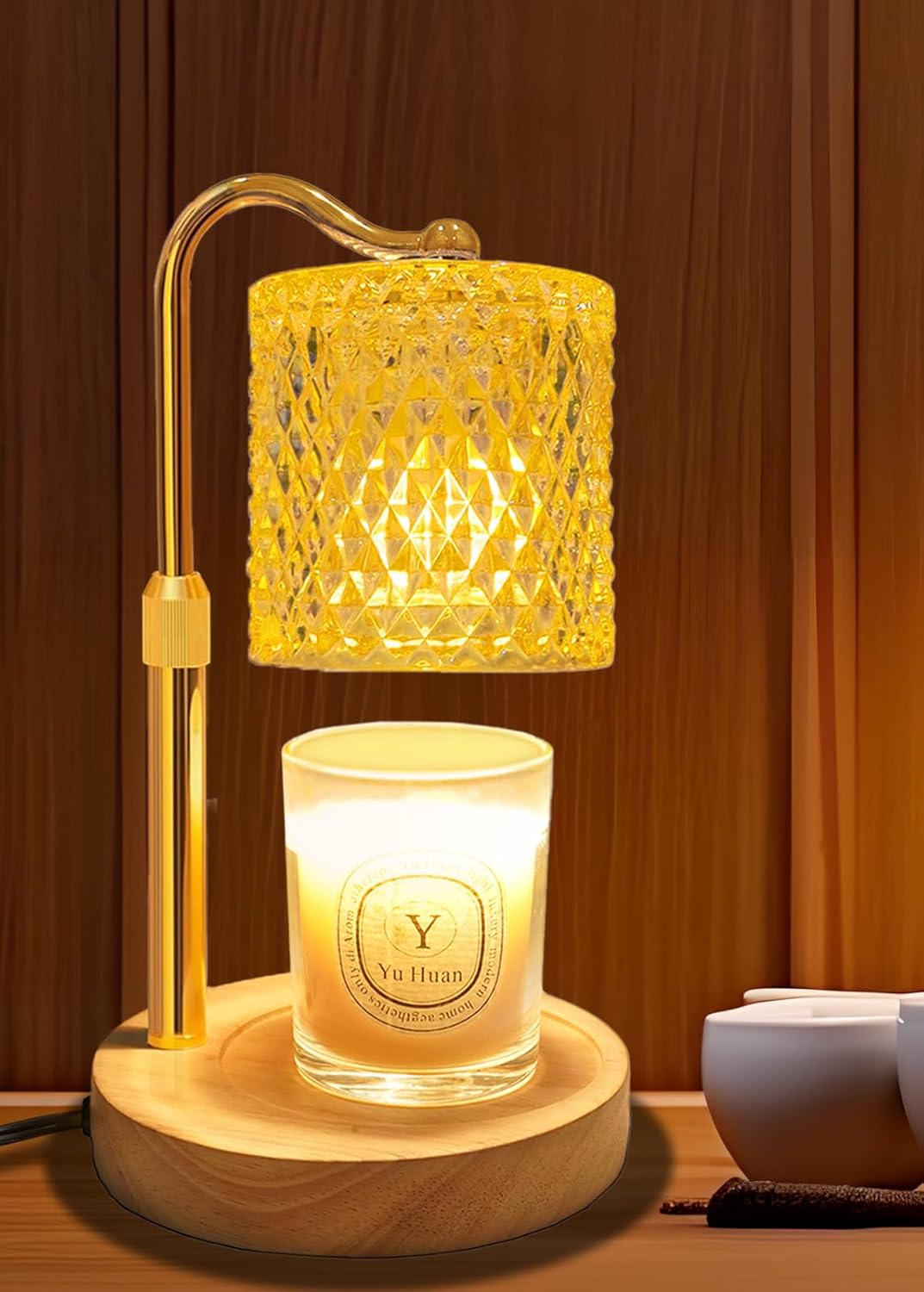 Skiennix Candle Warmer Lamp - Adjustable Height with Timer & Dimmer | Perfect Gift for New Home Decor