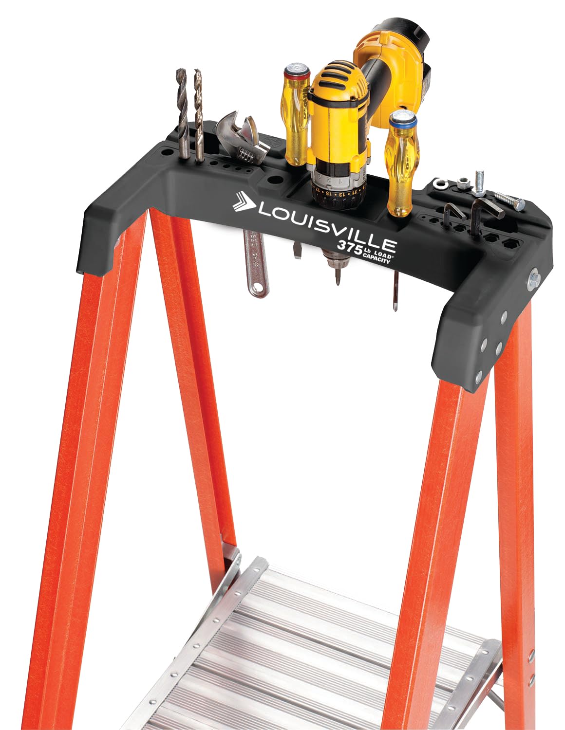 Louisville Ladder 4-Foot Fiberglass Platform Step Ladder, 375-Pound Load Capacity, Type IAA, FXP1804HD
