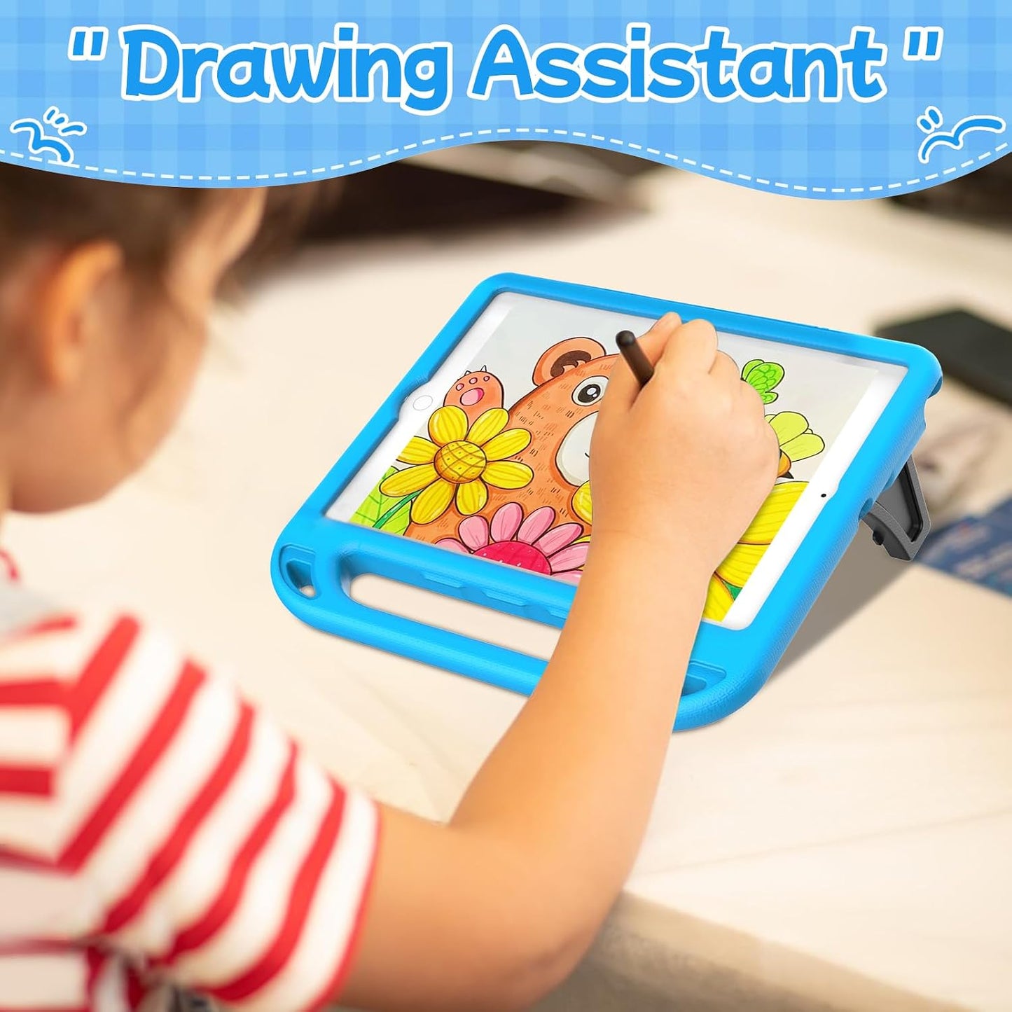 BMOUO 9th/8th/7th 10.2 Inch, 2021/2020/2019) 9th 8th 7th Kids Case for iPad Generation (iPad with Built-in Screen