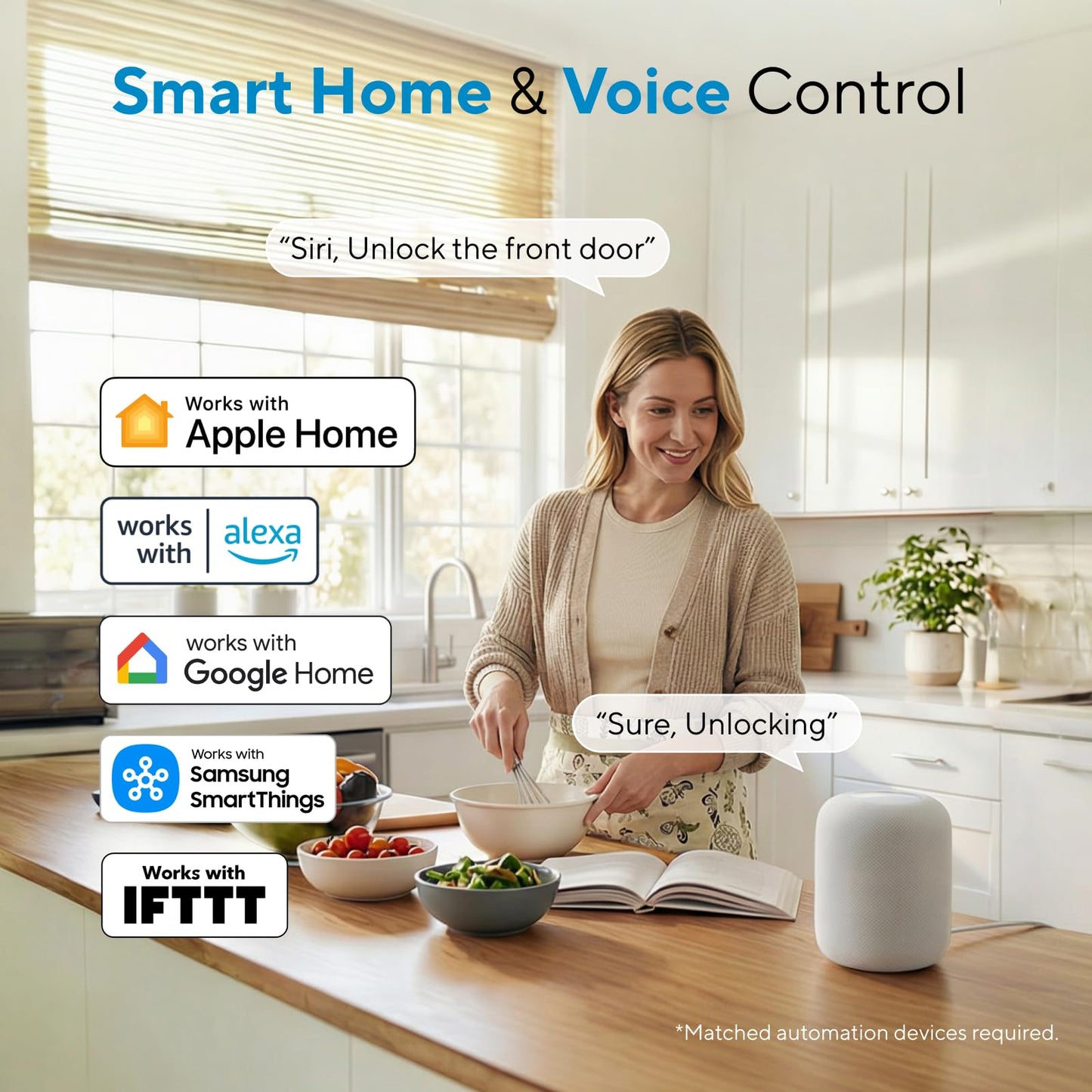 ULTRALOQ Bolt Fingerprint Smart Lock with Door Sensor, Built-in WiFi, Works with Apple Home, Alexa, Google, SmartThings, Keyless Entry Deadbolt with App, Code, Remote Control, Auto-Lock, BHMA Cert.