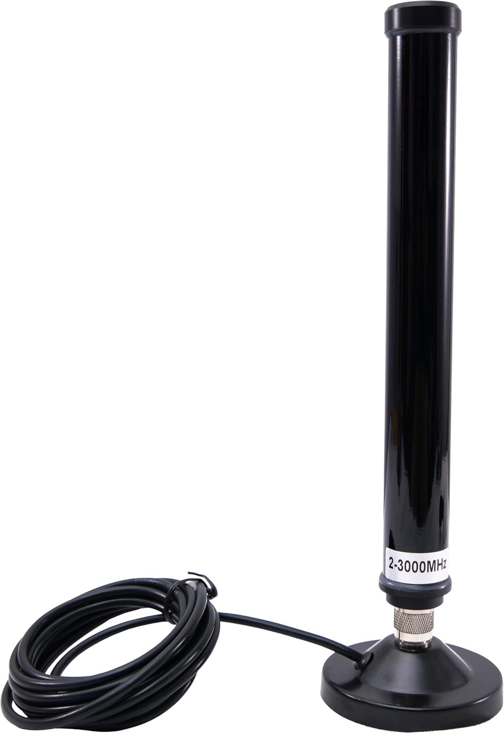 Gabil 16.4ft RG-58U 3.5" 50Ohm N-Type Magnetic Antenna Mount with Cable | Base for Mobile Two-Way Radios, Ham, SDR