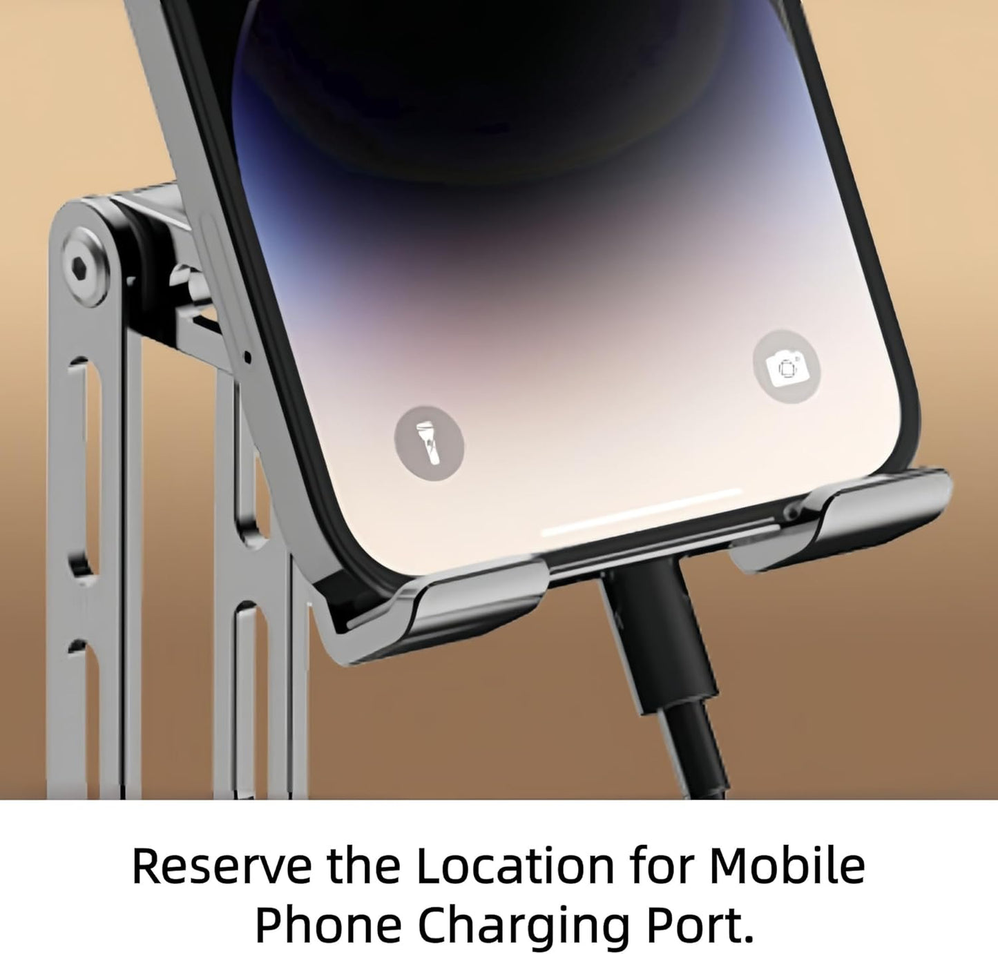 Briteroh 360 25KG 17/16/15/14, All-Metal Cell Phone Stand Rotatable & Height Adjustable - Super Load-Bearing, Foldable
