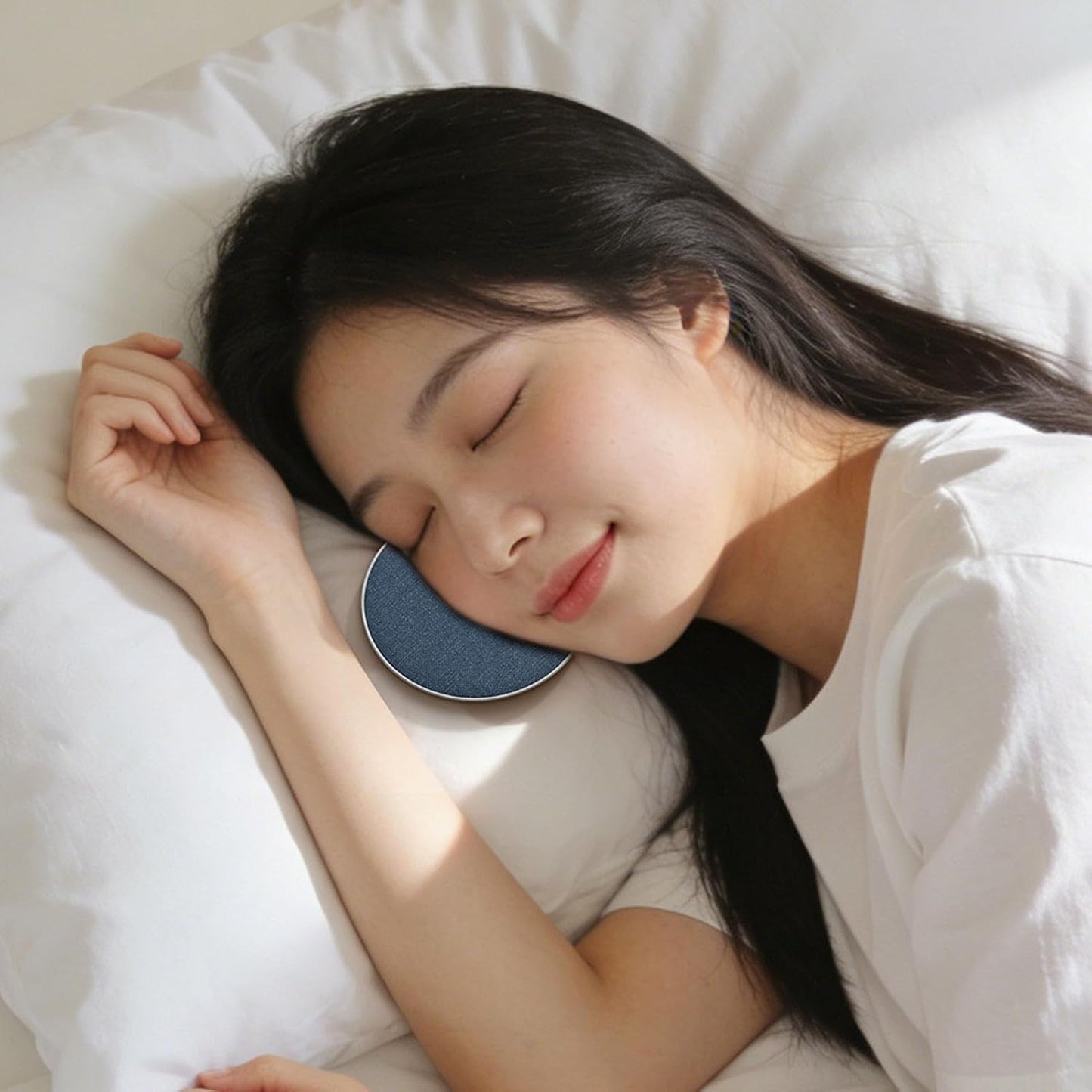 Yunir 3 Pillow Speaker for Sleeping, Mini Bluetooth Speaker Under Pillow with Automatic Off Timer, White Noise Sound