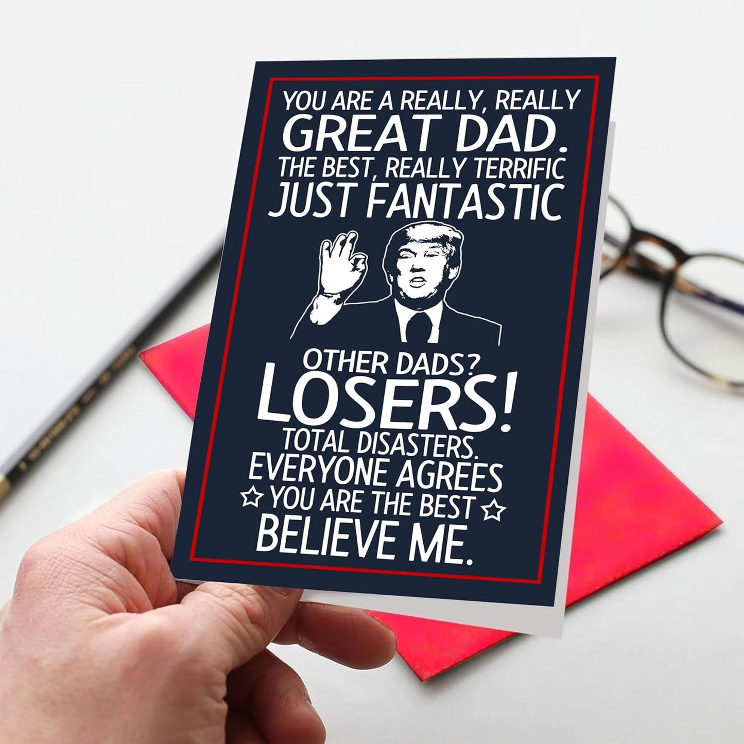 Regine Switzerland Funny Father's Day Card - Heartfelt Message for Dad | Perfect for Birthdays & Special Occasions