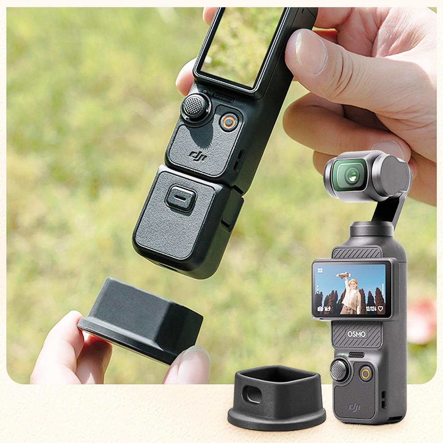 Little Syohe 3, 3 Silicone Non-Slip Desktop Mount Stand for DJI Osmo Pocket Lightweight and Compact OSMO Pocket