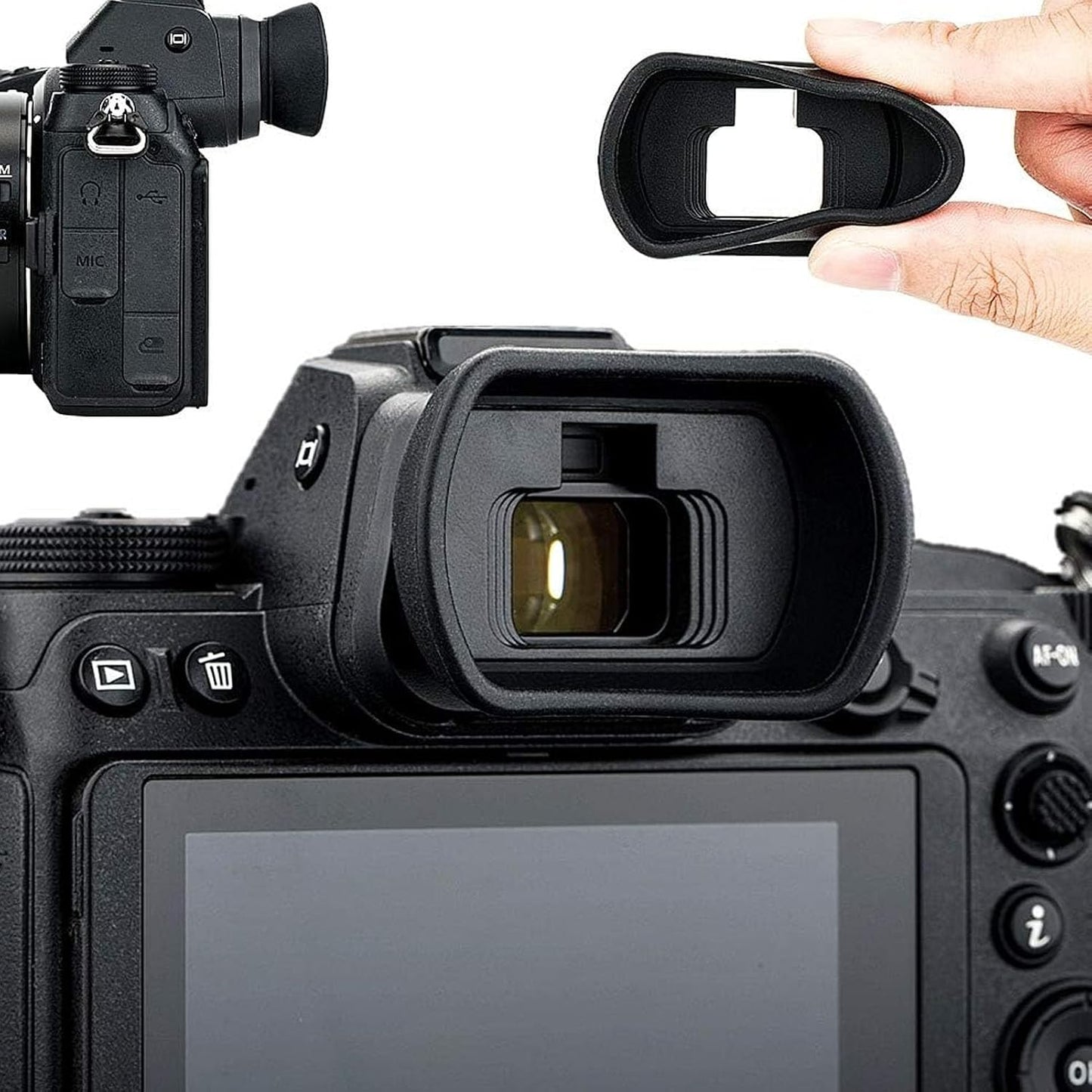 Set DK29 Z5 Z6 Z7 Z6II Z6III Camera Eyecup Square Shape Viewfinder Protector Hot Shoe Cover