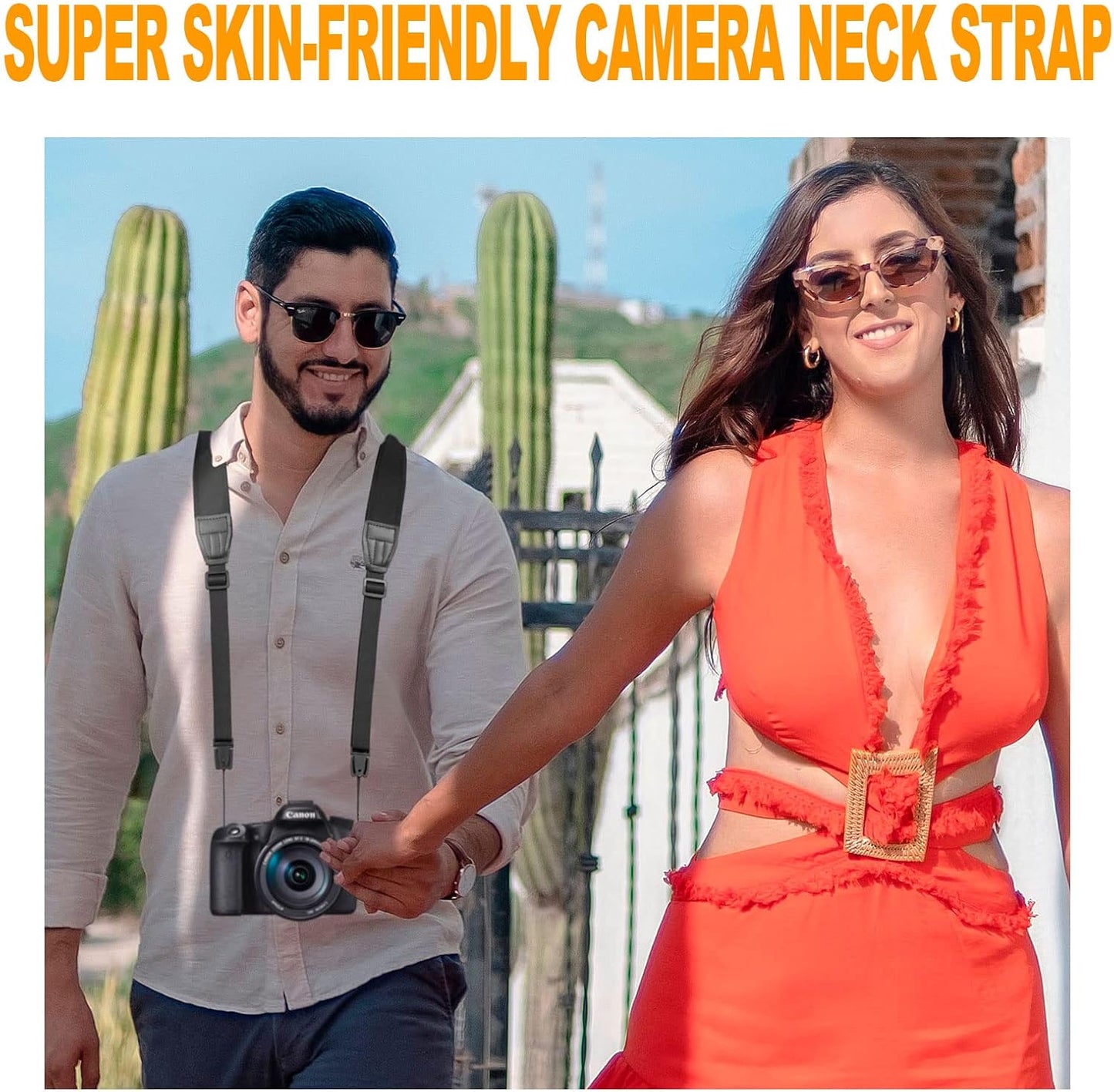2 FIEIL Pank Universal Neoprene Neck Shoulder Strap Soft Camera Strap with Anti Slip Material for Video Camcorder
