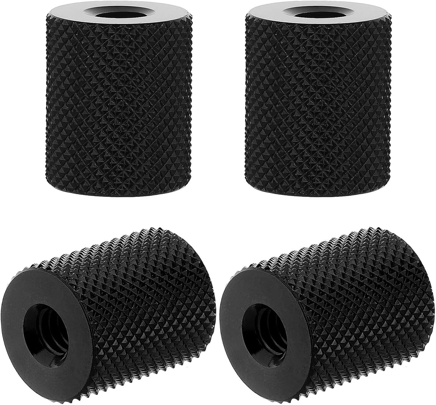 Vin Beauty 4 1/4 1/4 1/4-20 Pcs Double Female Thread Tripod Cylinder Adapter Screw to with Center Thread Photography