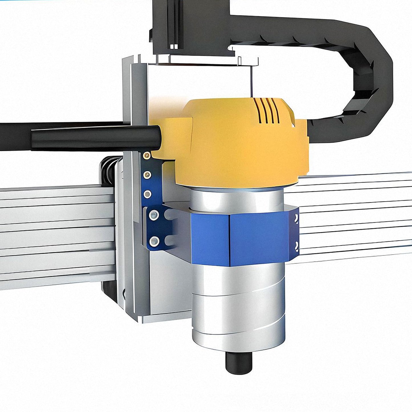 Genmitsu PROVerXL 4030 V2 CNC Router Machine and Compatible 69mm Diameter Spindle Holder Mount