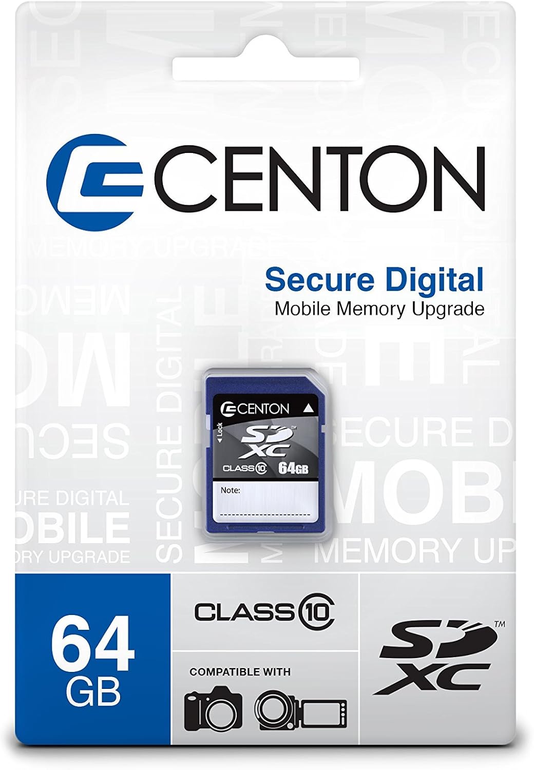 Centon 64GB 10 (S1-SDXC10-64G) Electronics Class SD Card
