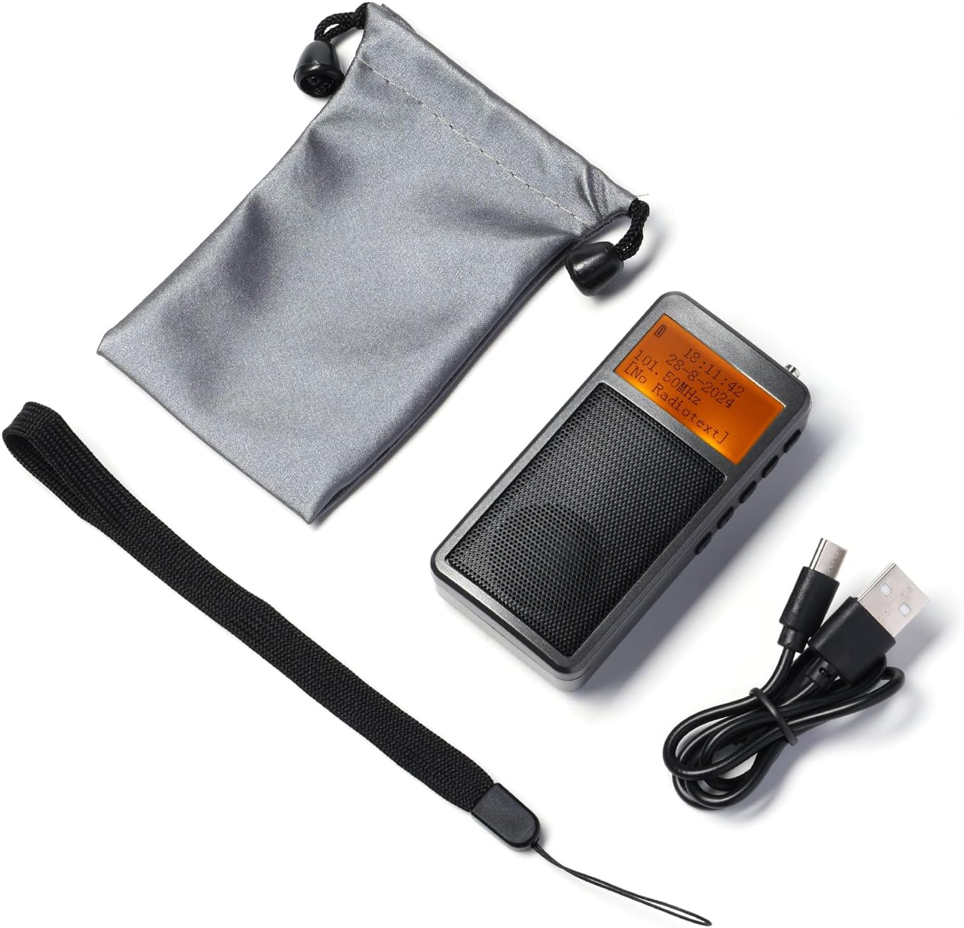 Raddy RF205 MP3 FM Radio with Bluetooth Headphone Output, Portable Pocket Mini Radio FM-to-Bluetooth, Dual-Mode BT