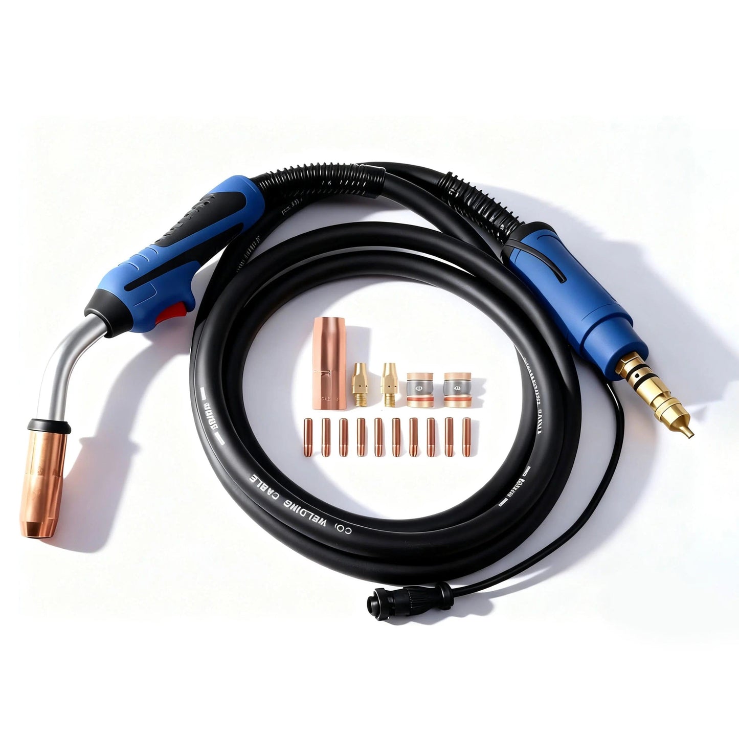 Heavy Duty Mig Gun 20ft Replacement for Miller Millermatic 200/210/211/212/250/251 Welder M25 M250 169597 with tips (20ft gun + tip .030)