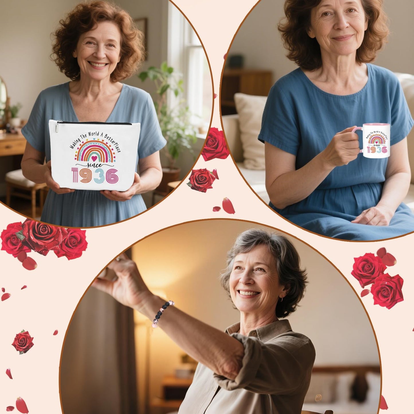 Farmansion 90th Birthday Gifts for Women, 1935 Coffee Mug Gift for Woman, Turning 90th Birthday for Mom Sister Wife Grandma