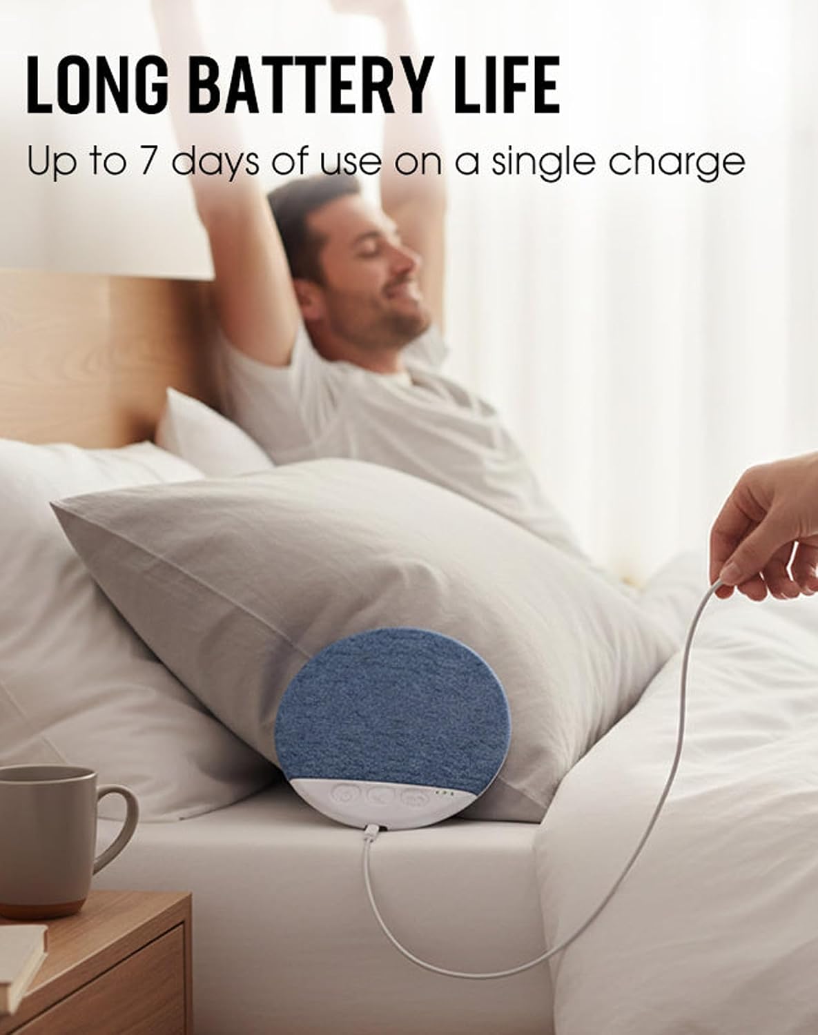 Generic 30/60/90min (1pc) Bluetooth Pillow Speaker for Sleeping - Ultra-Thin Bone Conduction Under Pillow Speaker