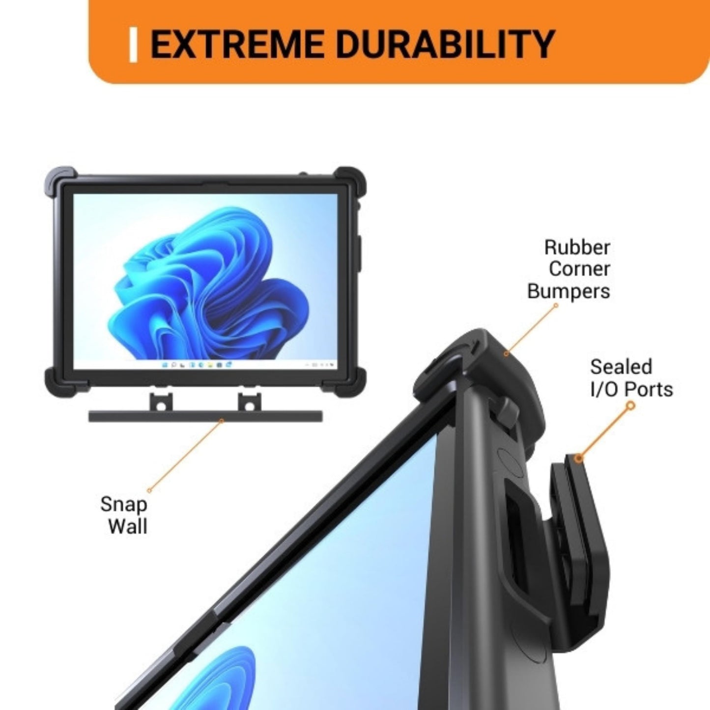 MobileDemand Flex 12C Rugged Windows 11 Pro Tablet 12.96", Intel i3-1215U, 16GB RAM, 512GB SSD, AMOLED 2880x1920 Touchscreen, WiFi 6, USB-C, HDMI