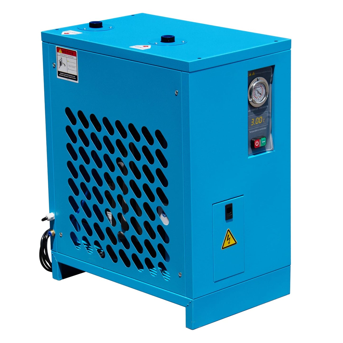 HPDAVV Industrial Heavy Duty Refrigerated Air Dryer, 105 CFM, 0.885 KW, 220V for 30HP Rotary Screw Compressors, R134a Cooling System, Removes Moisture, Oil, Dust for Workshops, Factories, CNC