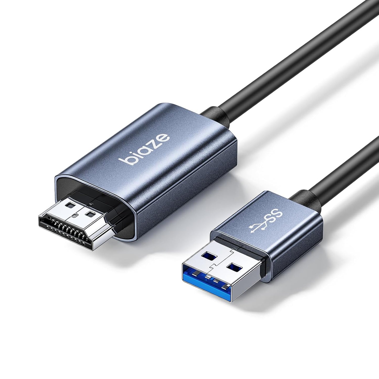 3.0 5Ft, 1080P@60Hz 5Gbps Laptop/PC/PS5/Xbox/Switch USB to HDMI Cable USB to HDMI Adpter High Speed for Connecting
