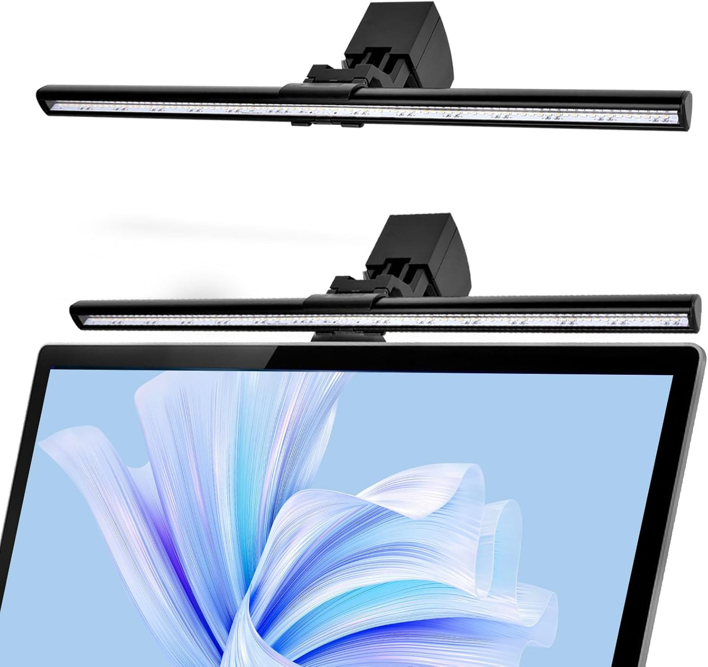 3 Home&Office-40cm Computer Monitor Lamp, Screen Light Bar Eye Caring, Keyboard Lamp with Clamp/Adjustable Brightness