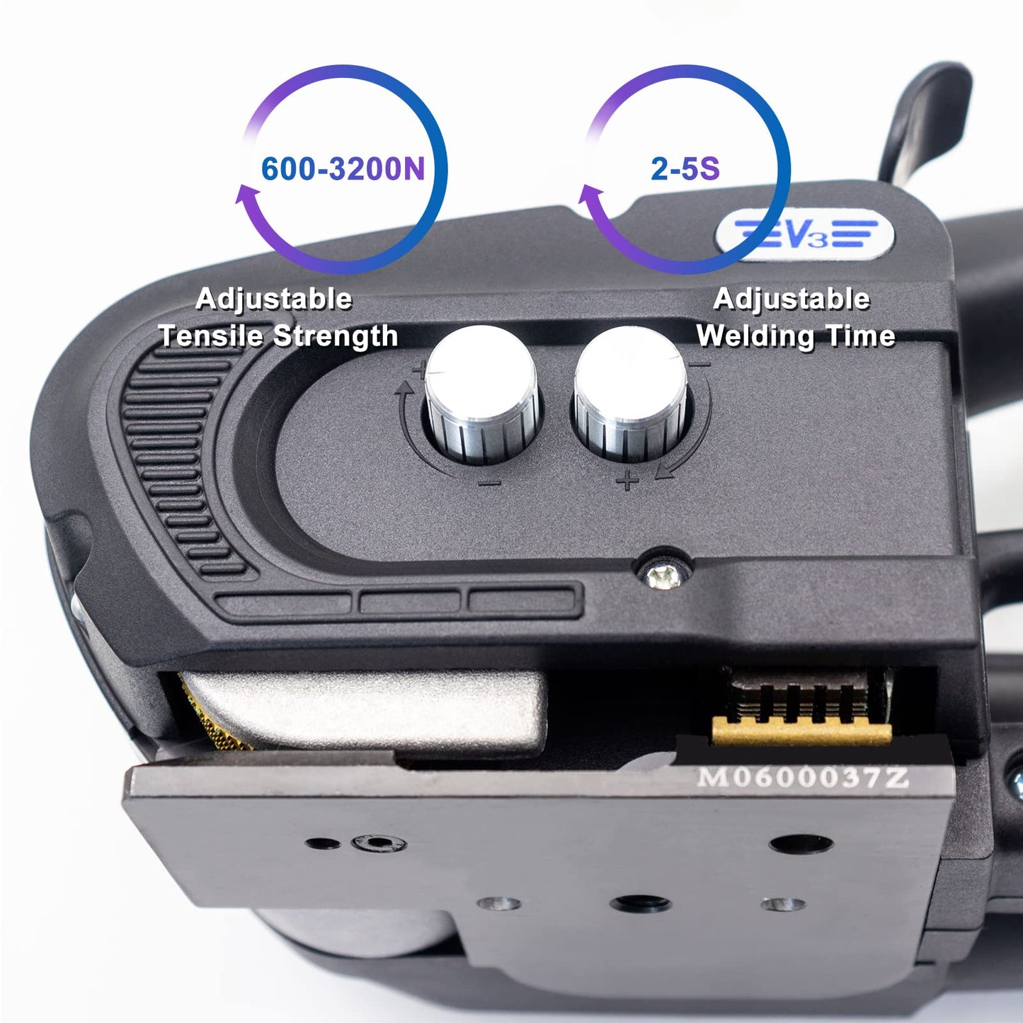CAPTOK Electric Strapping Machine 2 * 4000mAh Battery Automatic Hot Melting Banding Tools for 1/2 to 5/8inch PP/PET Bander Packaging Tensioner