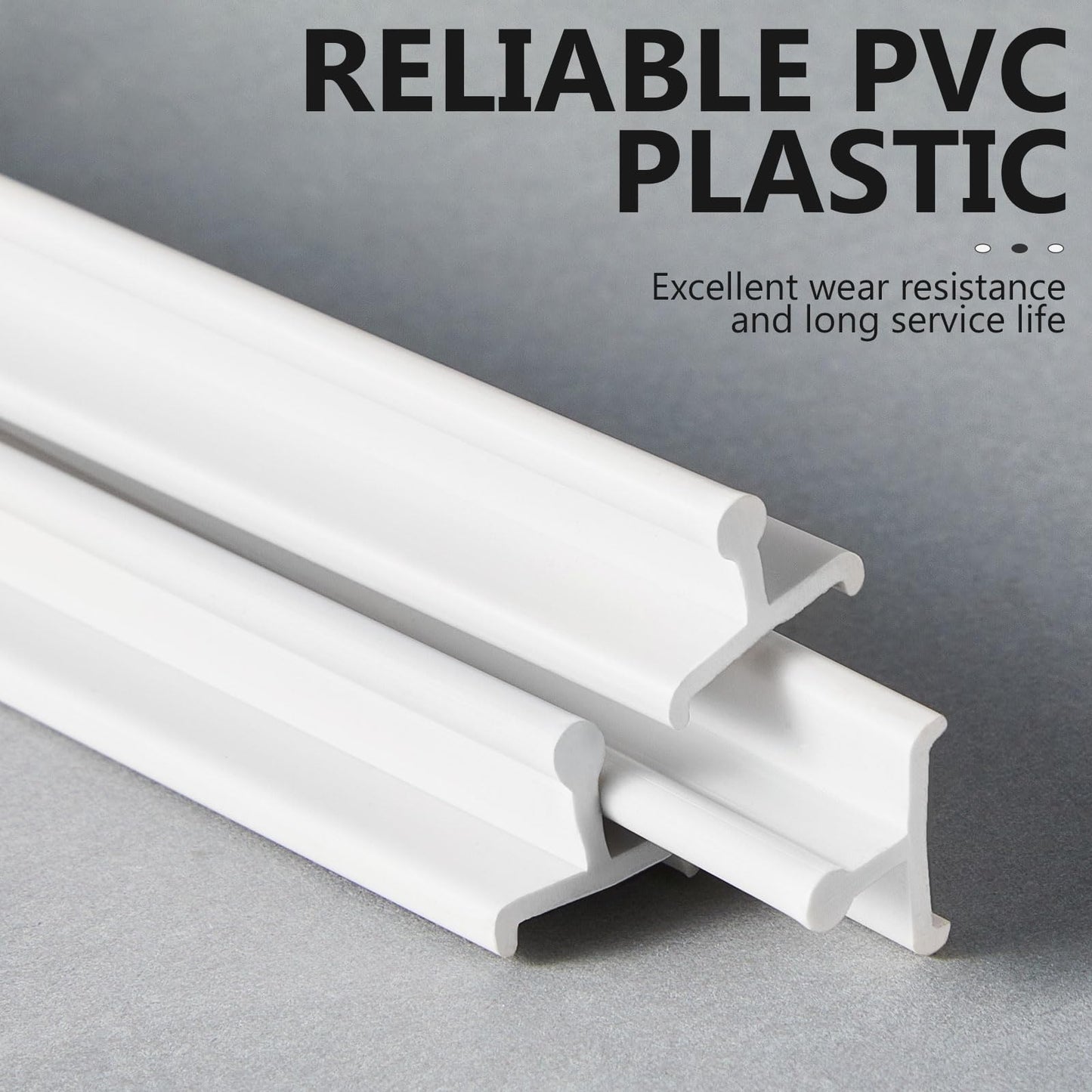 Colingmill 2 Pcs Sliding Screen Door Replacement Track 72 Inch Vinyl Bottom Track Sliding Door Screen Replacement Rail