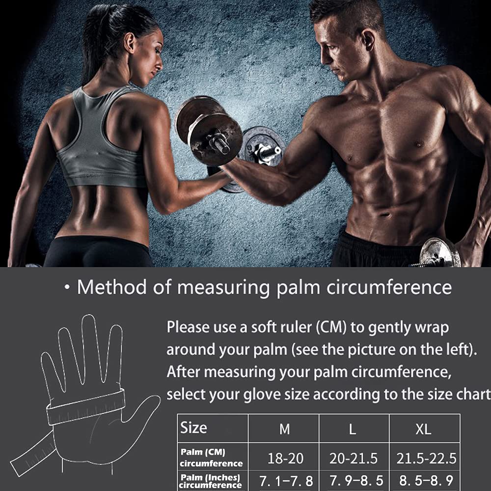 Zyxformis Workout Gloves for Men and Women, Breathable Lightweight Weight Lifting Gloves with Wrist Wrap Support, Excellent Grip Full Palm Protection for Weightlifting Fitness Training Climbing Gym