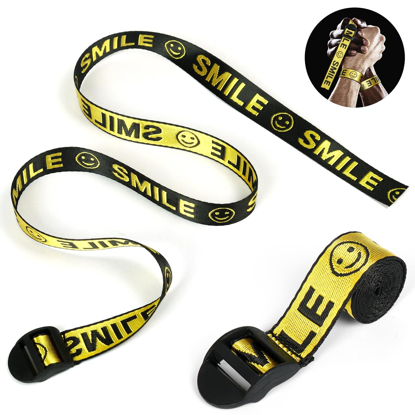 INNOLIFE Arm Wrestling Competition Match Strap Fixed, 35in Non-Slip, no Hand Injury, Professional Wrist Table Training Competition Rope(Yellow Black) Visit The Store