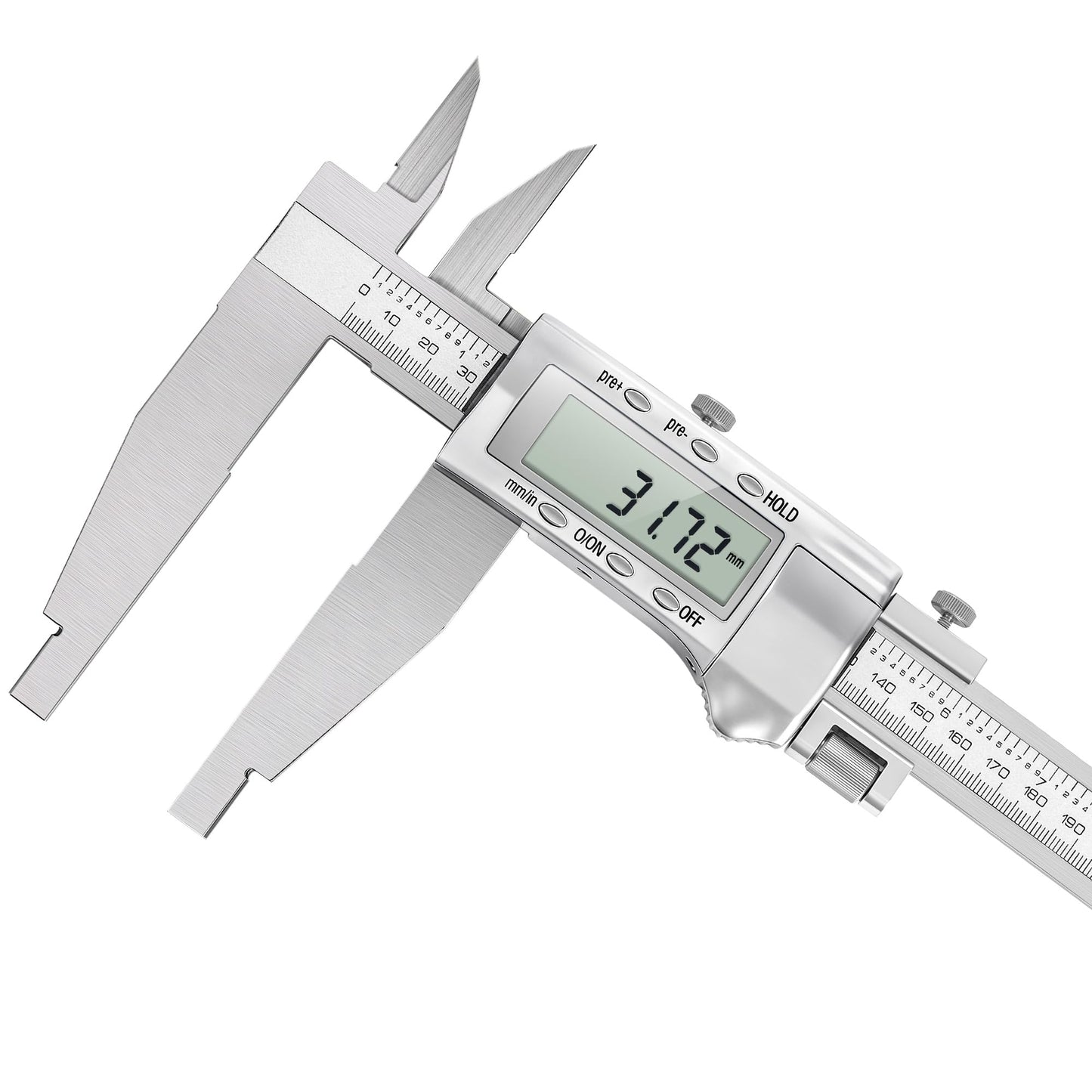 Mxmoonfree 20-Inch Digital Caliper with 4-Inch Jaw Depth, Precision Measuring Tool, Full Metal Frame, Large LCD Screen, Resolution 0.0005"/0.01mm, Ideal for Professionals & Hobbyists