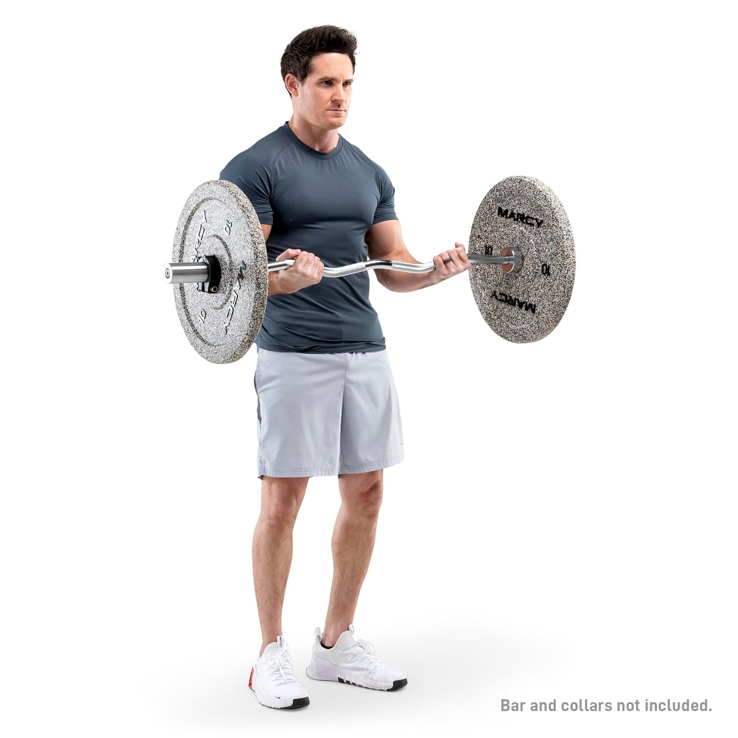 Marcy 2" High Bounce Olympic Bumper Plate for Strength Training Weightlifting Workout Weight 10-lb MCPB-010