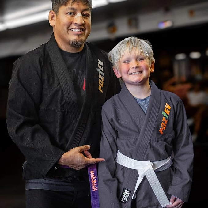Kids Brazilian Jiu Jitsu Gi For Kids BJJ Gi Youth Grappling Kimonos Preshrunk Lightweight Martial Arts Uniform