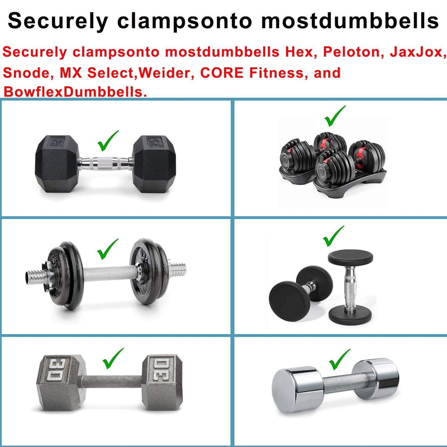 Dumbbell Grip Handle for Home Fitness,Dumbbell Handle Converts Your Dumbbells Into Kettlebells,Adjustable & Up to 100 lb Capacity Weight Barbell